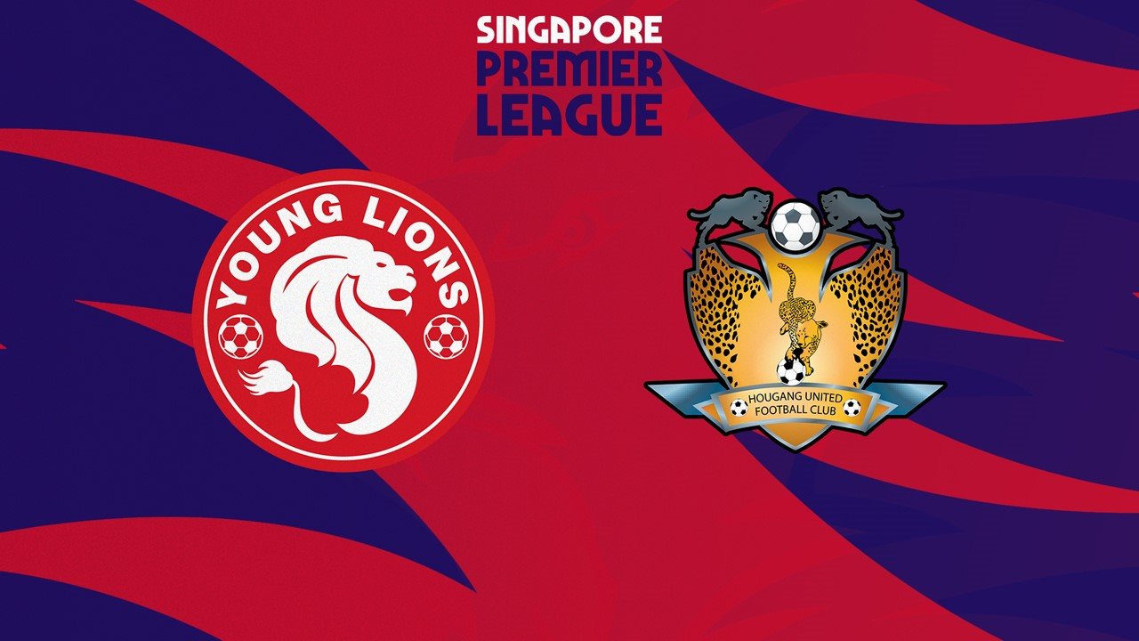 Young Lions vs Hougang United poster Young Lions vs Hougang United poster