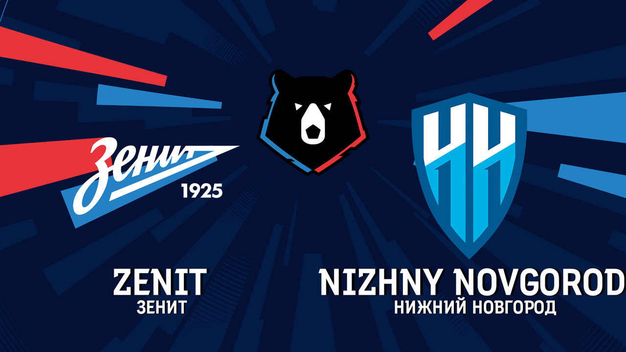 Zenit Saint Petersburg vs Nizhny Novgorod poster Zenit Saint Petersburg vs Nizhny Novgorod poster