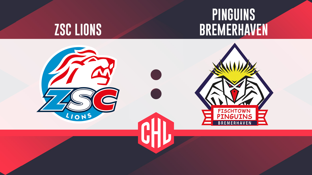 ZSC Lions vs Fischtown Pinguins poster ZSC Lions vs Fischtown Pinguins poster