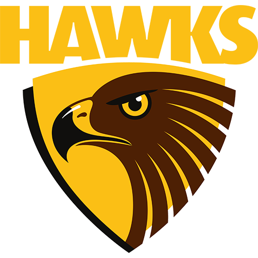 Greater Western Sydney Giants vs Hawthorn Football Club badge right