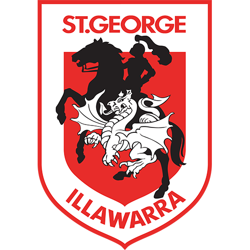 St. George Illawara Dragons vs Manly Sea Eagles badge left